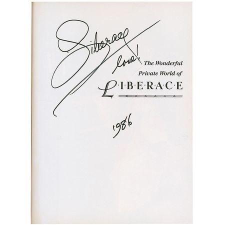 Lot #1005 Liberace Book - Image 1
