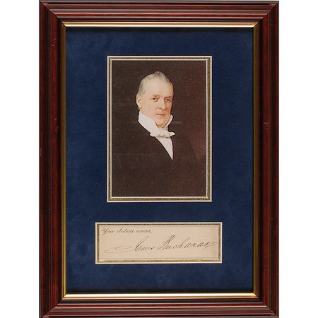 Lot #9 James Buchanan Signature