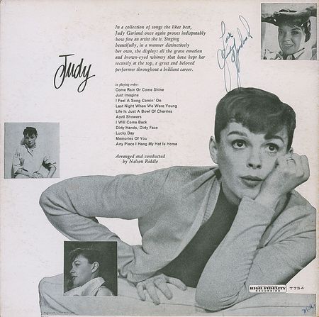 Lot #1291 Judy Garland: Rare Garland signed Judy album—one of the most critically acclaimed titles of her career - Image 1