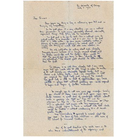 Lot #714 Thornton Wilder: Wilder critiques the memoirs of an exiled Russian princess persecuted during the revolution - Image 1