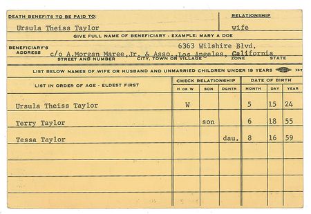 Lot #1508 Robert Taylor Aftra P&W Card - Image 3