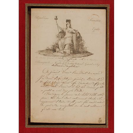 Lot #319 Napoleon: “I have ordered the two best Venetian vessels to be armed for war“ Napoleon launches his invasion of Egypt, the military campaign that would propel him to power - Image 2