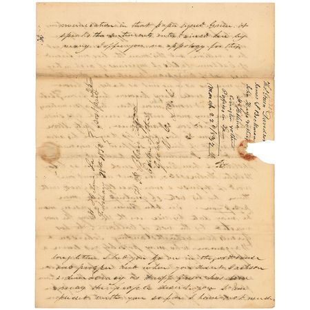 Lot #143 Martin Van Buren: Thomas Davidson: Calhoun stands in Van Buren’s way - Image 4