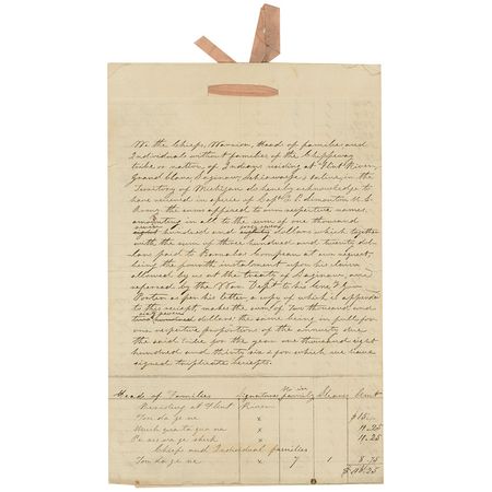Lot #272 Indian Treaty Signed Document - Image 1