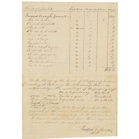 Lot #272 Indian Treaty Signed Document - Image 3