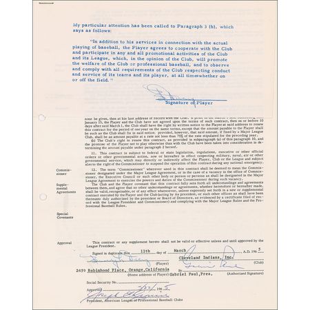 Lot #1464 NY Yankees: Bud Daley Signed Document - Image 2