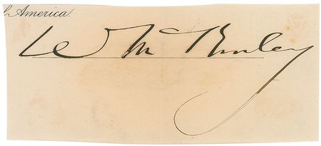 Lot #85 William McKinley: Exuberant signature, complete with an original program from the Inaugural Ball of 1901 - Image 1