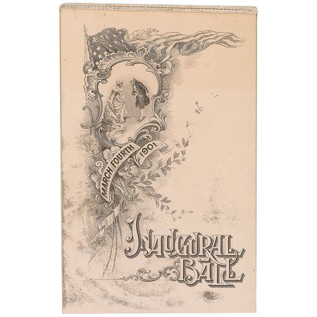 Lot #85 William McKinley: Exuberant signature, complete with an original program from the Inaugural Ball of 1901 - Image 2