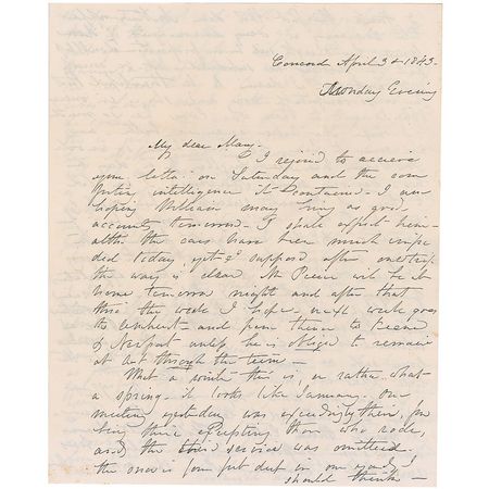 Lot #100 Jane Pierce: Scarce handwritten letter from Jane Pierce, franked by her husband - Image 1