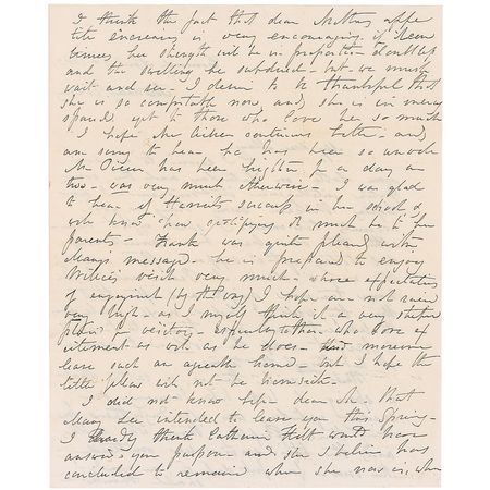 Lot #100 Jane Pierce: Scarce handwritten letter from Jane Pierce, franked by her husband - Image 2
