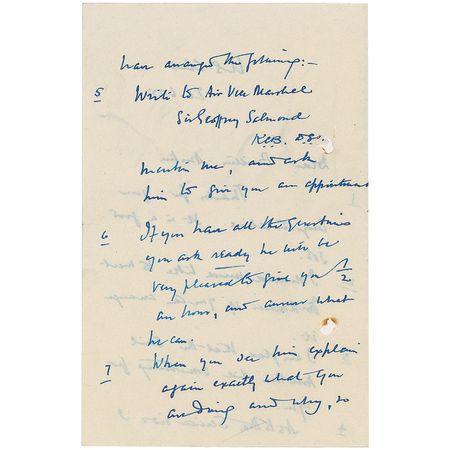 Lot #350 Ernest Dunlop Swinton Handwritten Letter Signed - Image 2