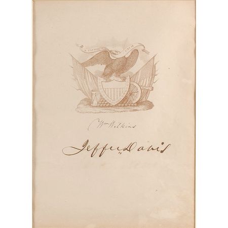 Lot #178 Jefferson Davis Engraving - Image 2