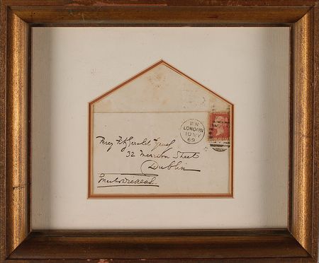 Lot #441. Charles Dickens Hand-Addressed and Signed Envelope