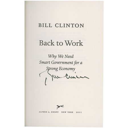 Lot #28 Bill and Hillary Clinton Book