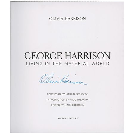 Lot #633 Beatles: Olivia Harrison Book - Image 1