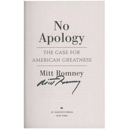 Lot #272 Mitt Romney Book - Image 1