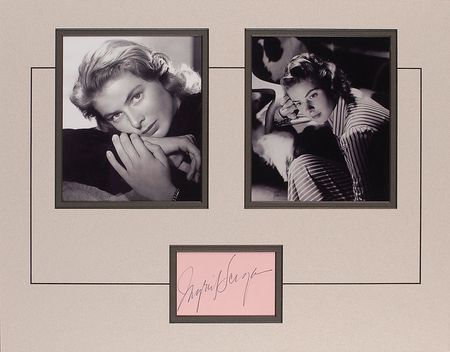 Lot #925 Ingrid Bergman Signature - Image 1