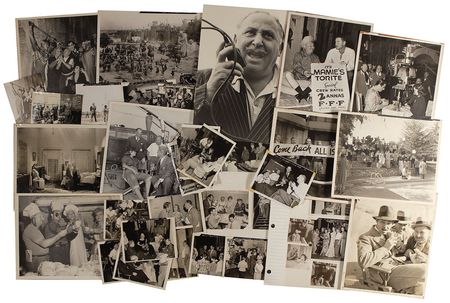 Lot #1288 George Rhein Collection: Decades-long collection of Assistant Director George Rhein with 300 hundred unsigned set candids and portraits including Sinatra, Gable, Flynn, Tracy, and Harlow, as well as over 100 signed photos - Image 1
