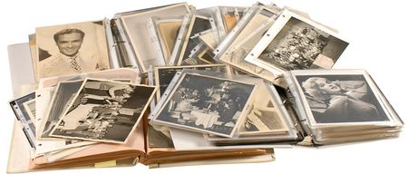 Lot #1288 George Rhein Collection: Decades-long collection of Assistant Director George Rhein with 300 hundred unsigned set candids and portraits including Sinatra, Gable, Flynn, Tracy, and Harlow, as well as over 100 signed photos - Image 2