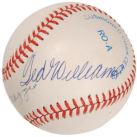 Lot #1438 Mantle, DiMaggio, and Williams Baseball - Image 3