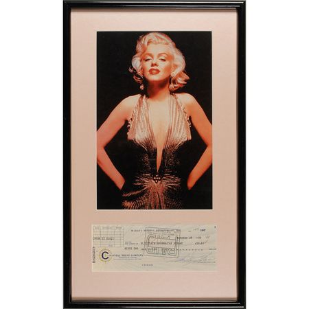 Lot #1035 Marilyn Monroe Check - Image 1