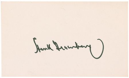 Lot #1413 Hank Greenberg Signatures - Image 2