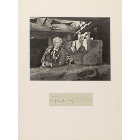 Lot #540 Frank Lloyd Wright Signature - Image 1