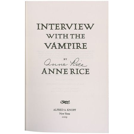 Lot #496 Anne Rice - Image 1