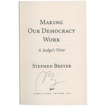 Lot #287 Supreme Court: Rehnquist and Breyer - Image 1