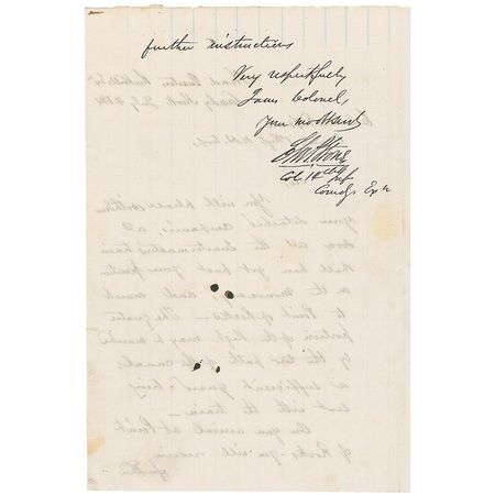 Lot #349 Charles P. Stone Signed Letter - Image 2
