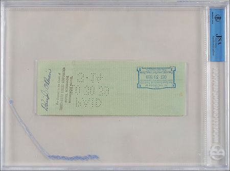 Lot #1469 Davey O’Brien and Bert Bell Check - Image 2