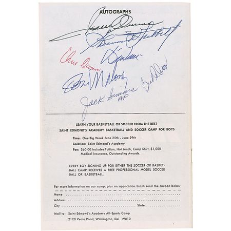 Lot #1500 Sports Stars and Celebrities Program - Image 2