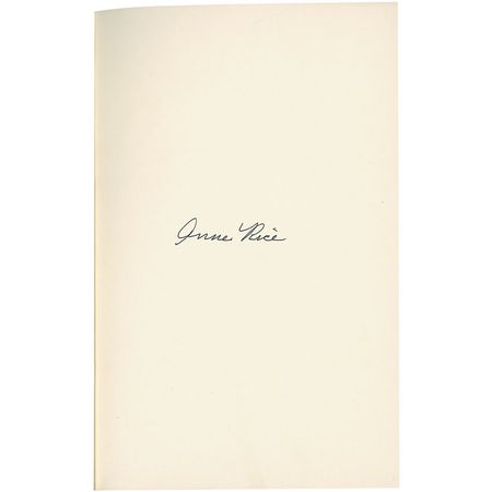 Lot #497 Anne Rice Book - Image 1