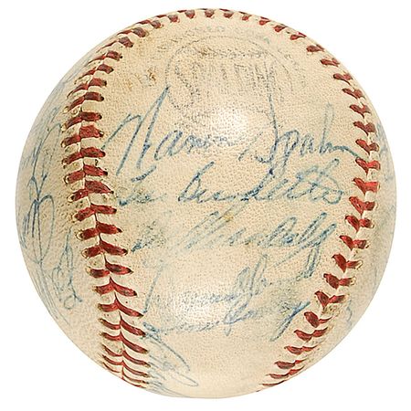 Lot #1452 Milwaukee Braves Baseball - Image 1