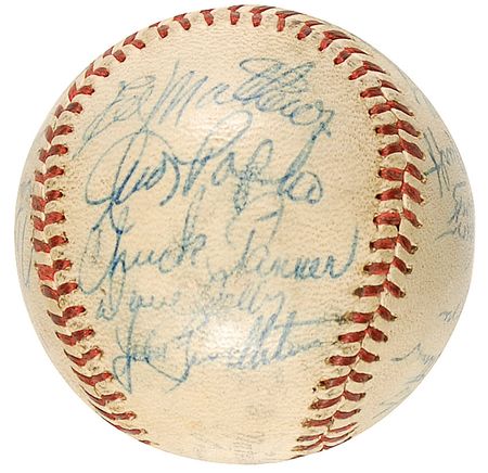 Lot #1452 Milwaukee Braves Baseball - Image 2