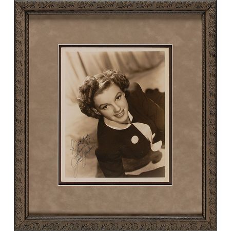 Lot #968 Judy Garland: Entrancing Ziegfeld Girl portrait featured on the cover of Autograph Magazineâ€™s much-lauded 2008 Garland Signature Study - Image 1