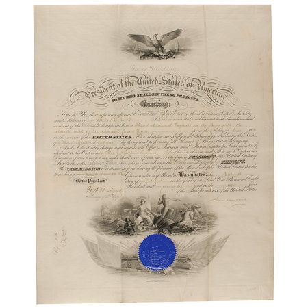 Lot #21 Grover Cleveland Signed Document