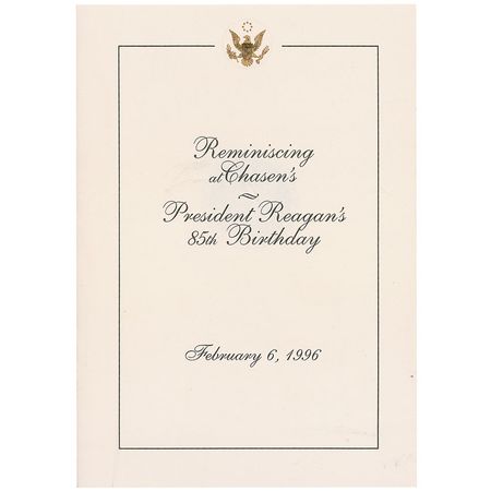 Lot #107 Ronald Reagan Signature - Image 1