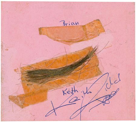 Lot #702 Rolling Stones: Wyman and Richards: Vintage Stones signatures and hair locks - Image 2