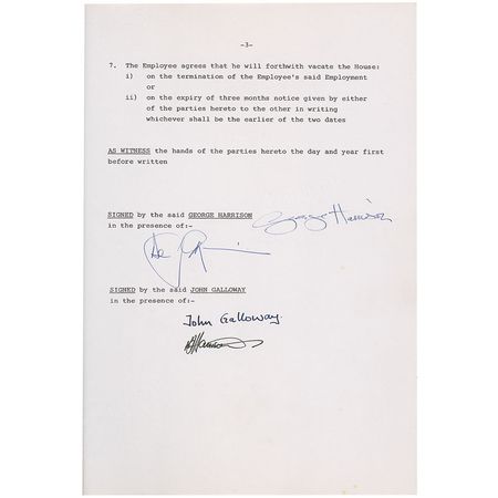 Lot #628 Beatles: George Harrison: Harrison hires a gardener for his Friar Park estate - Image 3