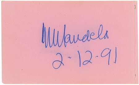 Lot #244 Nelson Mandela Signature - Image 1