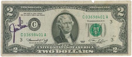 Lot #387 Jim Irwin and Alan Bean Currency - Image 1