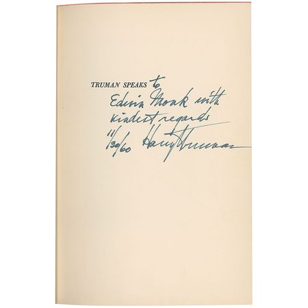 Lot #135 Harry S. Truman Book - Image 1