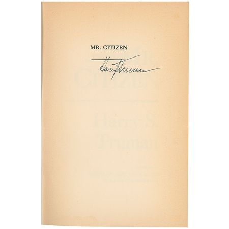 Lot #137 Harry S. Truman Book - Image 1
