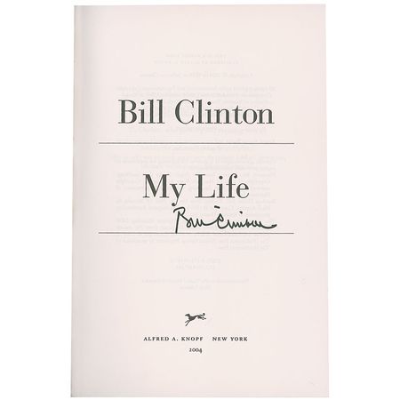 Lot #27 Bill Clinton Book