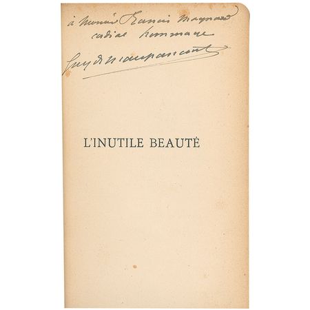 Lot #476 Guy de Maupassant Book - Image 1