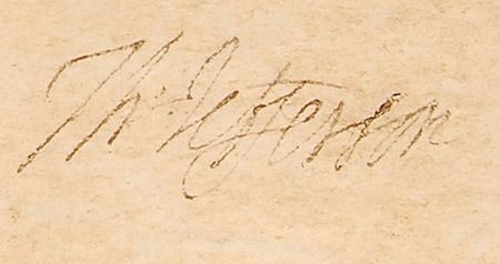 Lot #63 Thomas Jefferson and James Madison: Jefferson and Madison Virginia land grant - Image 3