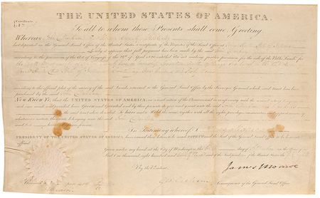 Lot #88 James Monroe Signed Document - Image 1