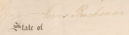 Lot #101 James K. Polk and James Buchanan: Unissued Polk and Buchanan ship’s papers - Image 3