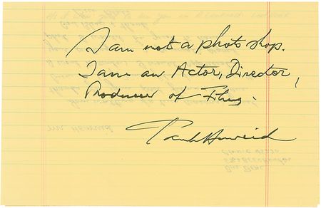 Lot #981 Paul Henreid Photograph and Note - Image 2